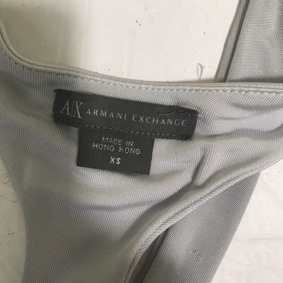 Giorgio Armani A/X Exchange Silk Blend Layed Sleeveless Top Ties Tank Minimalist - Picture 4 of 9